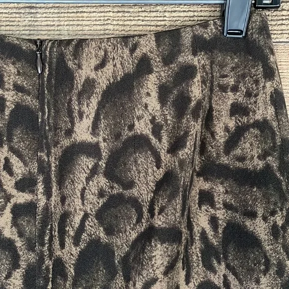 Lafayette 148 New York leopard print wool pencil skirt Size 0 - Picture 4 of 8